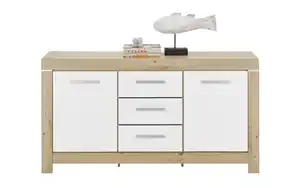 Bega Hbz Meble - Sideboard Balin, weiß, Artisan Eiche Nachbildung