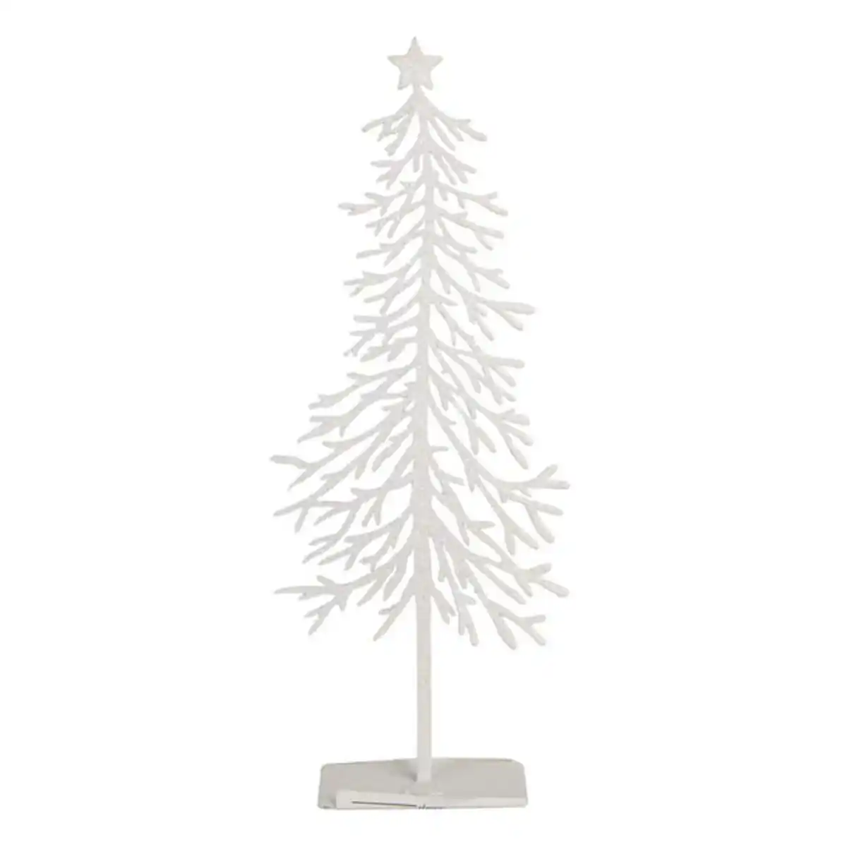 Bild 1 von Baum - vereist - mit Stern wei&#223; - ca. 7 x 2,5 x 18,5 cm