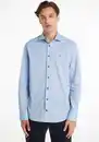 Bild 1 von Tommy Hilfiger TAILORED Langarmhemd CL SOLID POPLIN SF SHIRT mit floralem Muster in der Krageninnenseite, Blau