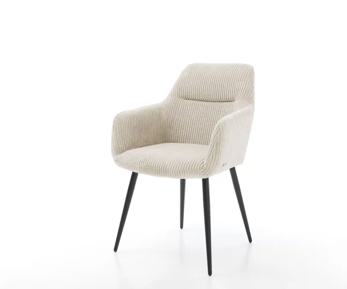 Bild 1 von Armlehnstuhl Pejo-Flex Cord Beige 4-Fuß konisch Schwarz