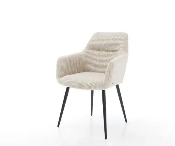 Bild 1 von Armlehnstuhl Pejo-Flex Cord Beige 4-Fuß konisch Schwarz