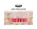 Bild 1 von O'Canny LED-Teelichte mit Metallic-Effekt warmweiß 2er Pack 3fach