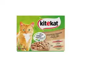 Kitekat Klassische Auswahl in Soße 12x100g Katzenfutter