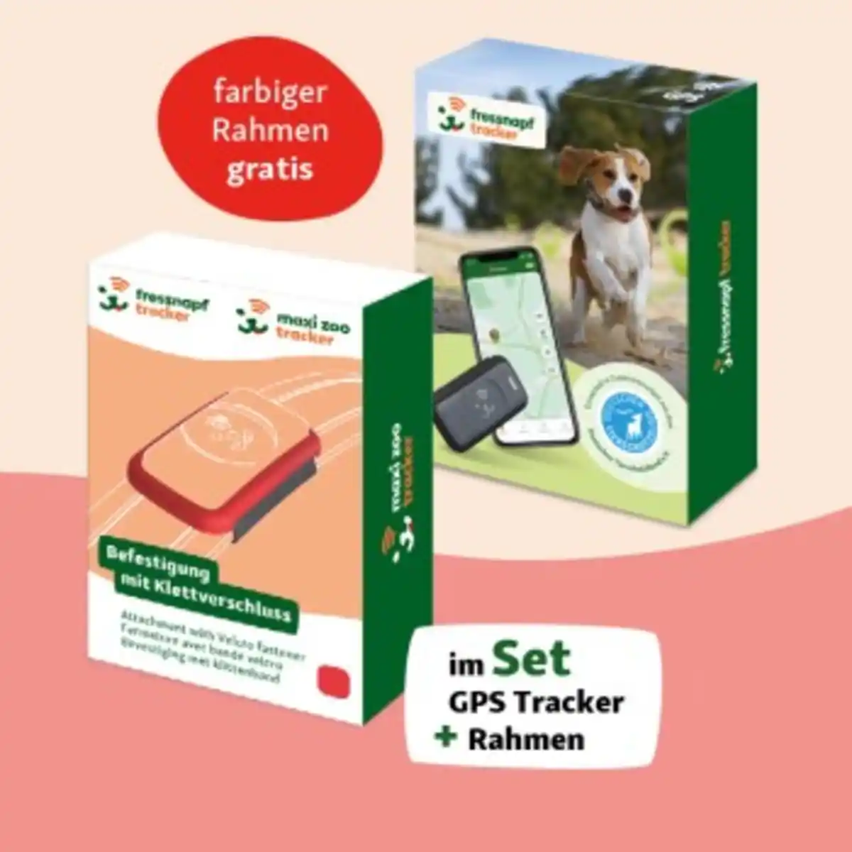 Bild 1 von Fressnapf GPS-Tracker für Hunde + Befestigung rot