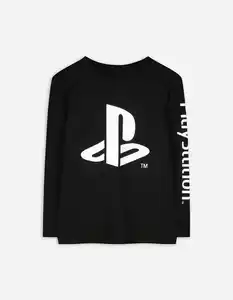 Kinder Langarmshirt - PlayStation - schwarz