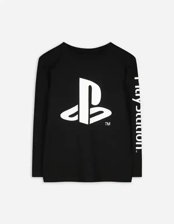 Bild 1 von Kinder Langarmshirt - PlayStation - schwarz