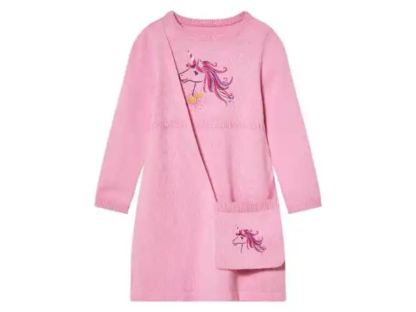 Bild 2 von lupilu® Kleinkind Strickkleid mit Umhängetasche