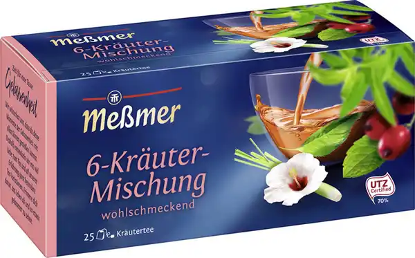 Bild 1 von Meßmer Tee 6-Kräuter Mischung 25ST 50G