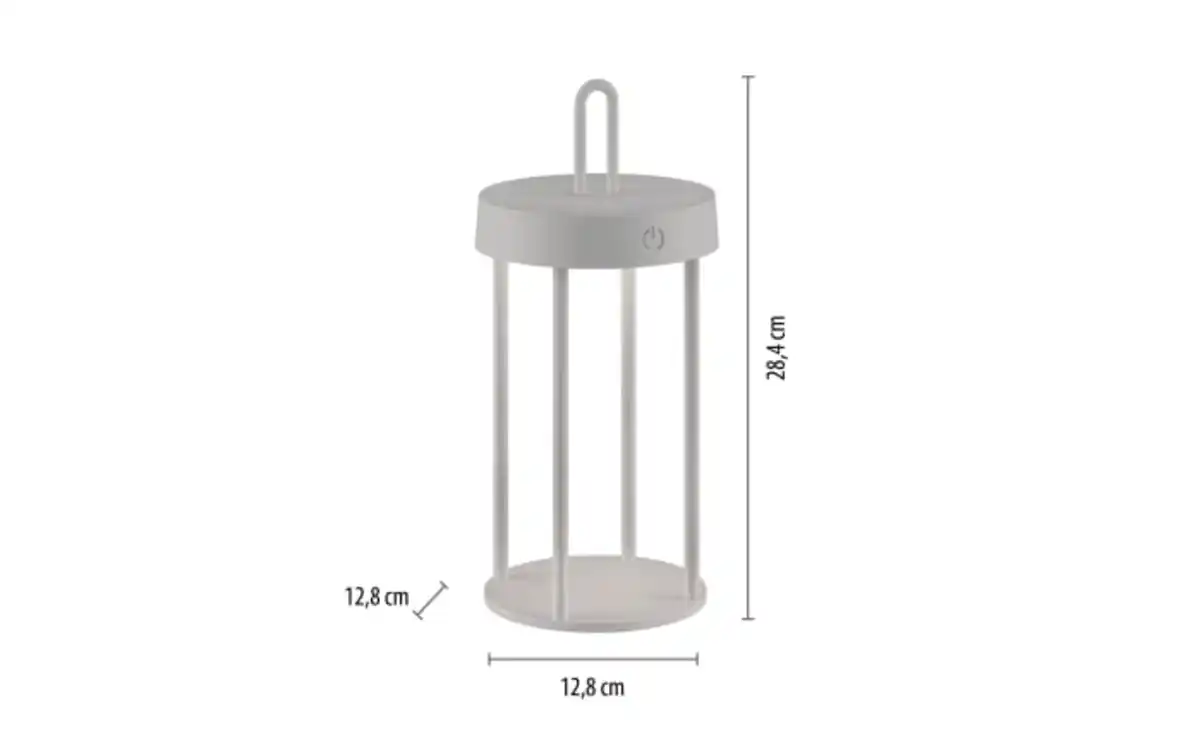 Bild 2 von LED-Akkutischleuchte Anselm, greige, 28,4 cm, inkl. Memoryfunktion