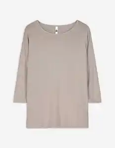 Damen Langarmshirt - Dreiviertelärmel - beige