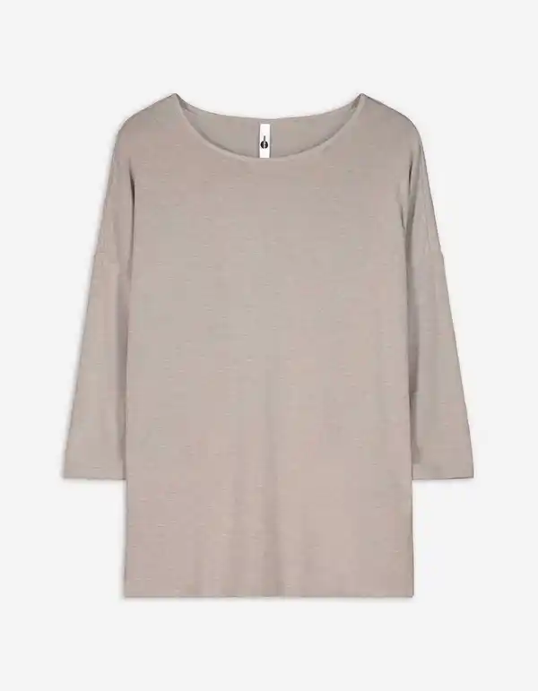 Bild 1 von Damen Langarmshirt - Dreiviertelärmel - beige