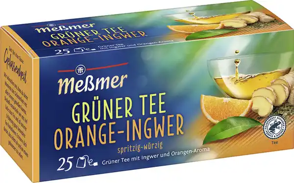 Bild 1 von Meßmer Grüner Tee Orange Ingwer 25ST 43,8G