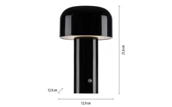 Bild 2 von LED-Akkutischleuchte Agnes, schwarz, inkl. Touchdimmer