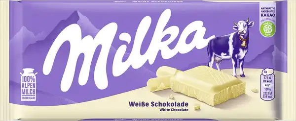 Bild 1 von Milka Weisse Schokolade 100G