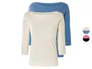 esmara® Damen Langarmshirt mit 3/4-Ärmeln