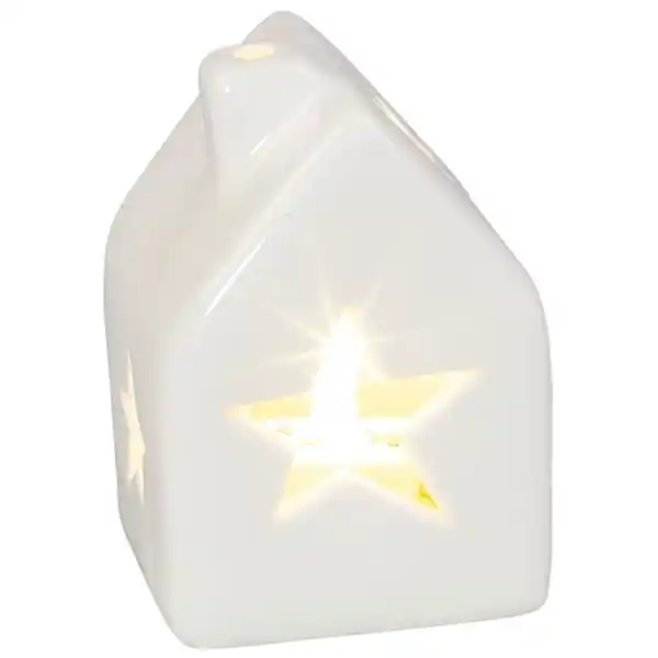 Bild 1 von LED-Teelicht - Stern - aus Keramik - ca. 4,5 x 4,5 x 7 cm