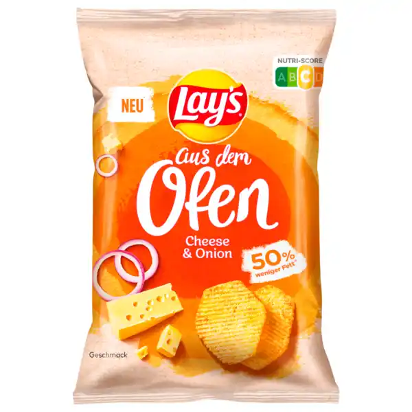 Bild 1 von Lay's Chips Aus Dem Ofen Cheese & Onion 100g