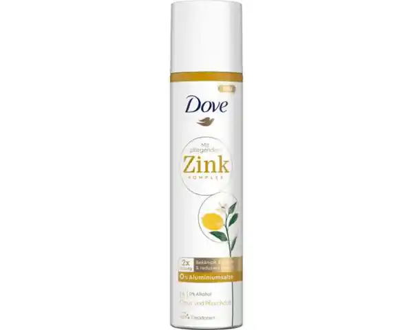 Bild 1 von Deospray Dove 100ml Zink+Citrus+Pfirsich