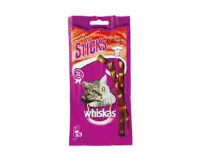 Whiskas Sticks - Reich an Rind 3er Ergänzungsfutter für Katzen