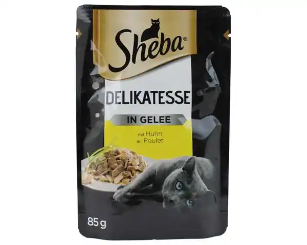 Bild 1 von Sheba Katzenfutter 85g Gelee+Huhn