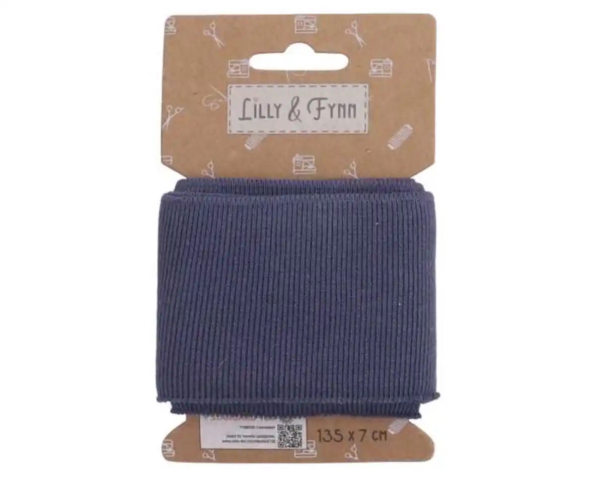 Bild 1 von Jerseybündchen dunkelblau, 135x7cm