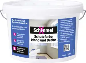 Schimmel-X Schutzfarbe Wand und Decke 2,5 L weiß