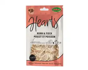 Hundesnack Hearts Huhn+Fisch 100g