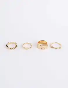 Damen Ring - 4er-Pack