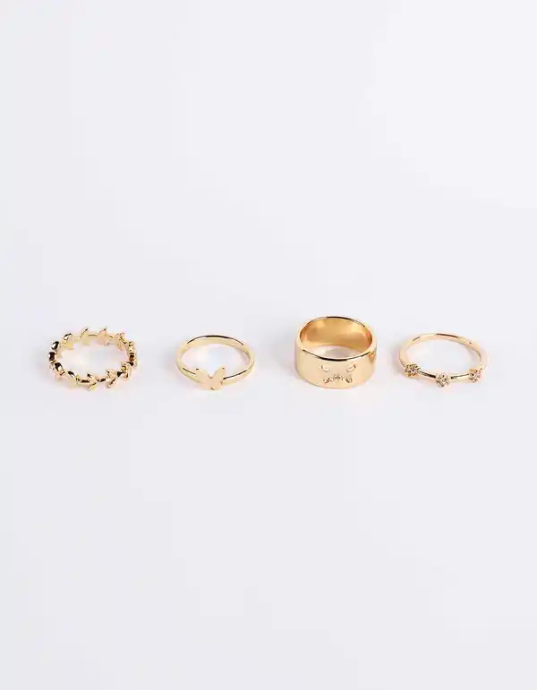 Bild 1 von Damen Ring - 4er-Pack