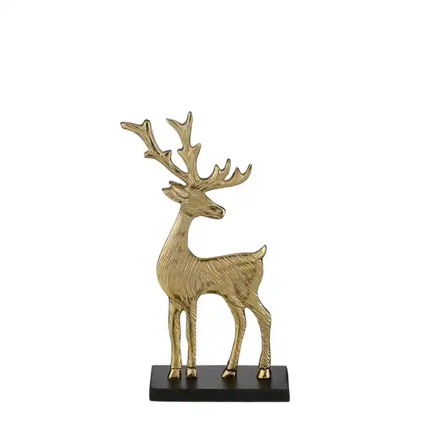 Bild 1 von House of Seasons Dekofigur Aluminium Rentier 31 x 16 x 6 cm gold