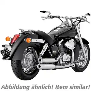 Falcon Double Groove Auspuff 2-2 schwarz Harley Sportster ab 2014