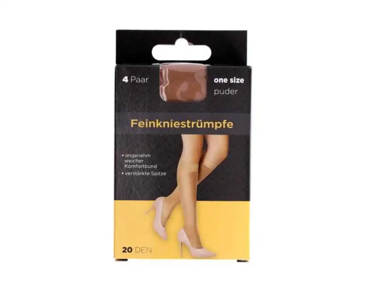 Bild 1 von Feinkniestrümpfe puder 20 den Einheitsgröße 4er
