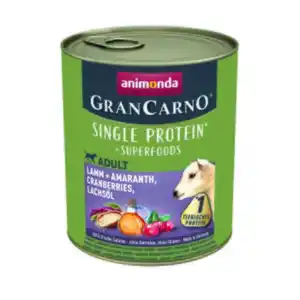 animonda GranCarno Adult Superfoods Lamm & Amaranth, Cranberries, Lachsöl 12x800 g