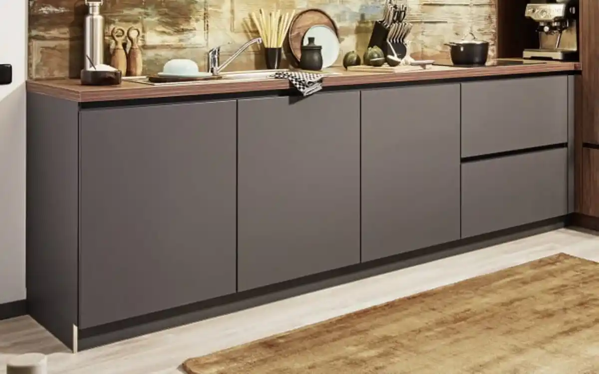 Bild 3 von Einbauküche Perfect soft/Bali, graphit, inkl. AEG Elektrogeräte