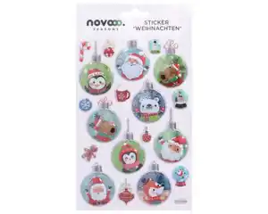 novooo Sticker Puffy/Pop-Up Weihnachten