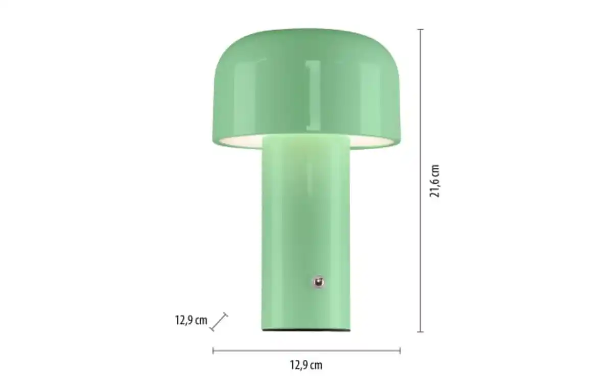 Bild 2 von LED-Akkutischleuchte Agnes, grün, inkl. Touchdimmer