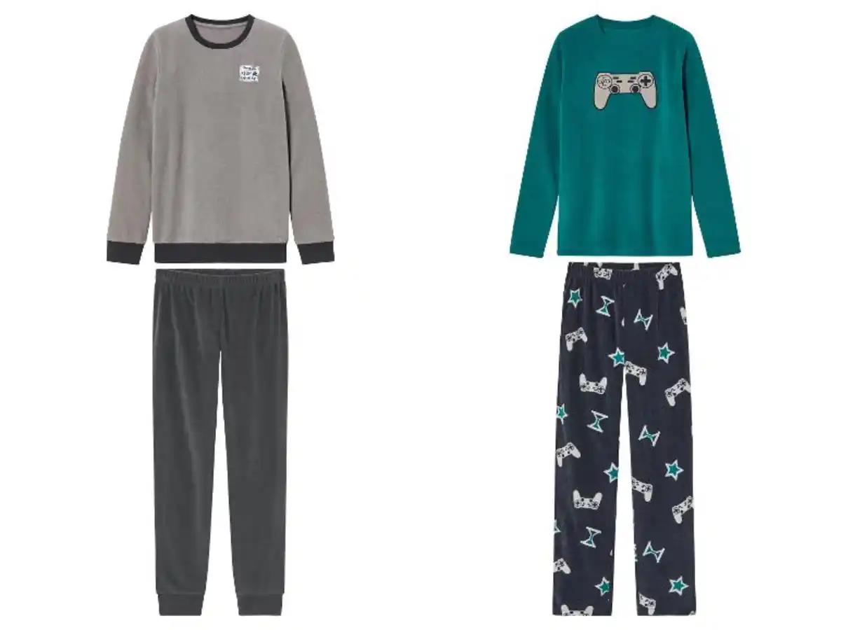 Bild 1 von pepperts!® Jungen Kinder Pyjama, mit recyceltem Material