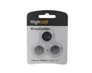 Highcraft Batterie Lithium CR2032 3er