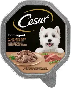 Cesar Landragout mit zartem Truthahn, Rind und Kräutern 150G