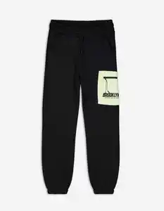 Kinder Jogginghose - Relaxed Fit - schwarz