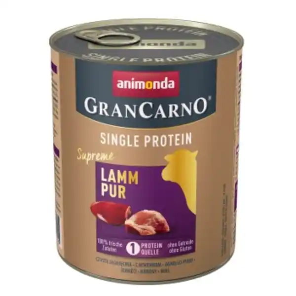 Bild 1 von animonda GranCarno Single Protein Supreme Lamm pur 12x800 g