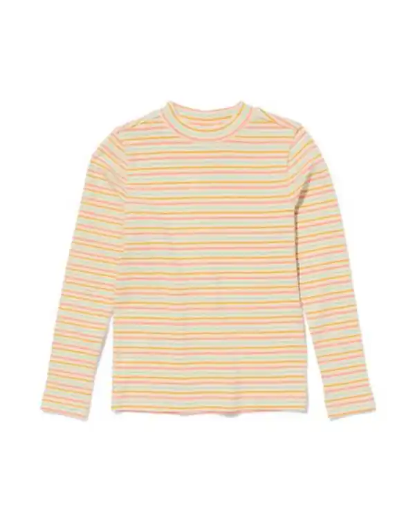 Bild 1 von Kinder-T-Shirt mit Rippenstruktur bunt