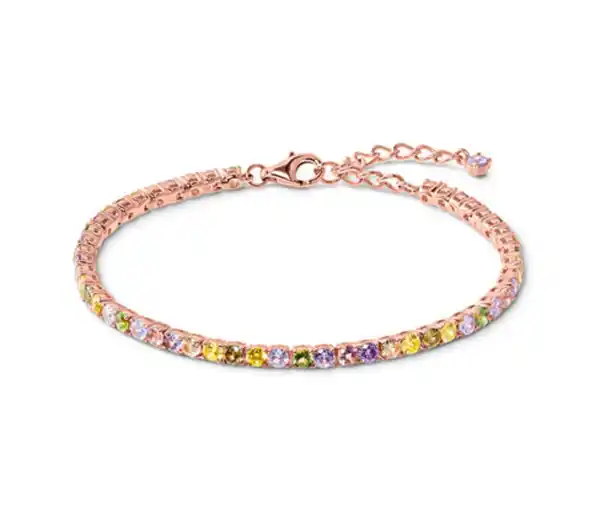 Bild 1 von 925 Silber Armband Tennis Multicolor