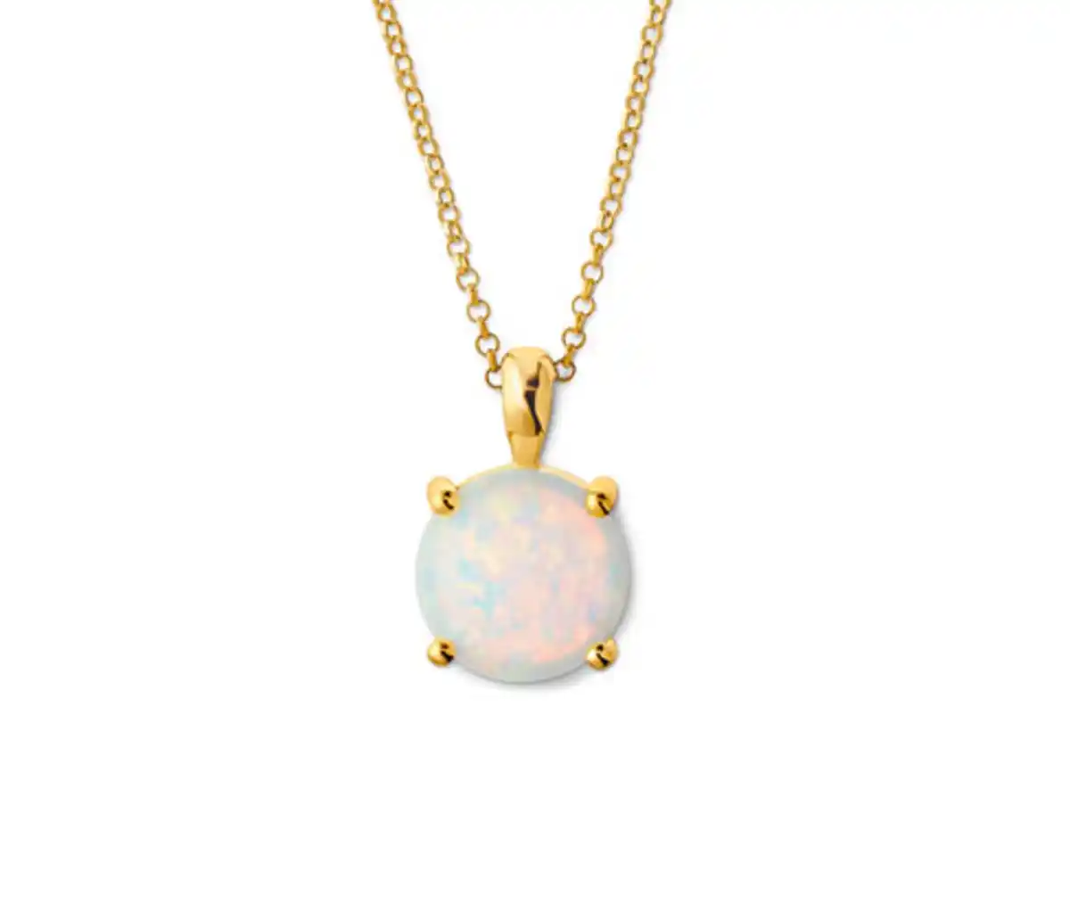 Bild 1 von 925 Silber Kette mit synthetischem Opal