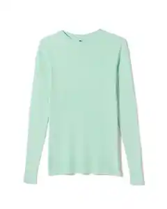 Damenshirt Louisa gerippt grün