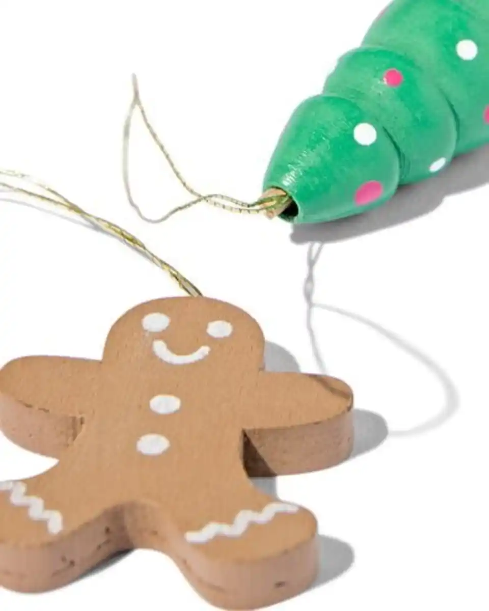 Bild 3 von Weihnachtsanhänger, Holz – 20 Stück