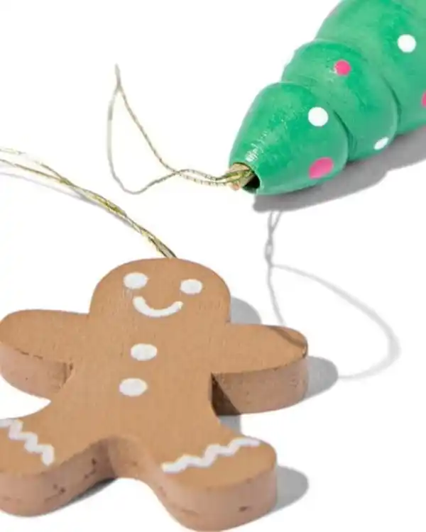 Bild 3 von Weihnachtsanhänger, Holz – 20 Stück