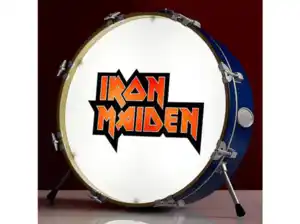 RUBBER ROAD NS3814 Iron Maiden Drum 3D Leuchte, Mehrfarbig