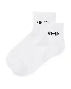 Damen-Sportsocken – 2 Paar weiß