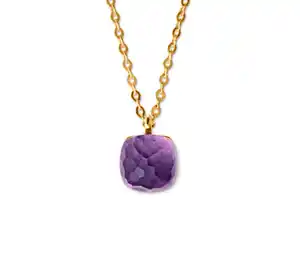 375 Gold Kette Amethyst